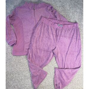 Duo Maternity Plus Size Two Piece Outfit Hooded Zip‎ Up Sweatshirt Capris 3X